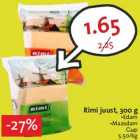 Allahindlus - Rimi juust, 300 g
•Edam
•Maasdam