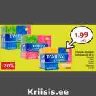 Allahindlus - Tampax Compak
tampoonid, 16 tk
•Regular
•Lites
•Super
•Fresh