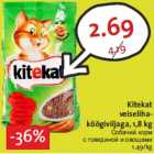 Allahindlus - Kitekat
veiselihaköögiviljaga,
1,8 kg