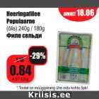 Allahindlus - Heeringafilee
Populaarne (õlis) 240g / 180g