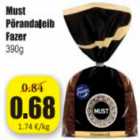 Must Põrandaleib Fazer 390 g