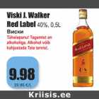 Allahindlus - Viski J. Walker
Red Label 