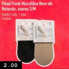 Pöiad Fresh Microfibra Nero või
Naturale, suurus S/M