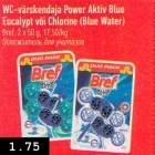 WC-värskendaja Power Aktiv Blue
Eucalypt või Chlorine (Blue Water)