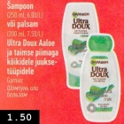 Allahindlus - Šampoon
(250 ml, 6,00/L)
või palsam
(200 ml, 7,50/L)
Ultra Doux Aaloe
ja taimse piimaga
kõikidele juuksetüüpidele