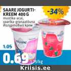 SAARE JOGURTIKREEM 400 G