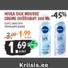 Allahindlus - NIVEA SILK MOUSSE
CREME DUŠŠIVAHT 200 ML