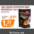 Allahindlus - COOL CHEESE SUITSUTATUD BABY
MOZZARELLA 100 G