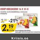 Allahindlus - COOP KREEKERID 16 X 35 G