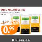 Allahindlus - TARTU MILL PASTA 1 KG