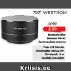 Allahindlus - Bluetooch kõlar Westrom WR-A2