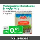 Allahindlus - Vici heeringafilee koorekastme ja kurgiga 180 g