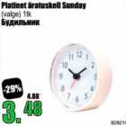 Allahindlus - Platinet äratuskell Sunday