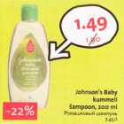 Allahindlus - Johnson"s Baby kummеli šаmрооn, 200 ml