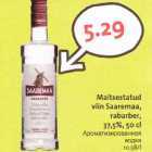 Maitsestatud viin Saaremaa, rabarber,37,5%, 50 cl