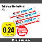 Allahindlus - Šokolaad Kinder Maxi 21 g