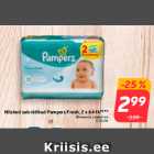 Allahindlus - Niisked salvrätikud Pampers Fresh, 2 x 64 tk****