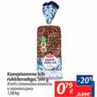 Allahindlus - Kanepiseemne leib rukkiteradega, 500 g