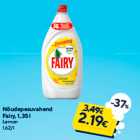 Nõudepesuvahend
Fairy, 1,35 l
Lemon