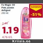 Allahindlus - Fa Magic Oil
Pink Jasmin
dušigeel
250 ml