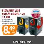 HISPAANIA VEIN
OCTAVA 8 SERIE 12%
3 L BIB
CHARDONNAY
TEMPRANILLO