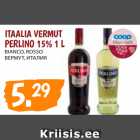 ITAALIA VERMUT
PERLINO 15% 1 L
BIANCO, ROSSO