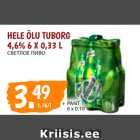 HELE ÕLU TUBORG
4,6% 6 X 0,33 L