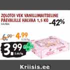 Allahindlus - ZOLOTOI VEK VANILLIMAITSELINE
PÄEVALILLE HALVAA 1,5 KG