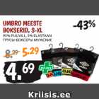 Allahindlus - UMBRO MEESTE
BOKSERID, S-XL