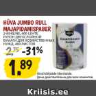 Allahindlus - HÜVA JUMBO RULL
MAJAPIDAMISPABER