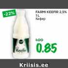 Allahindlus - FARMI KEEFIR 2,5%
1 L