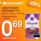 Allahindlus - Lahja kohupiim rosinatega 0,4%