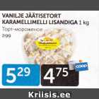 VANILJE JÄÄTISETORT KARAMELLIMELLI LISANDIGA 1 KG