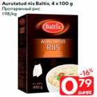 Aurutatud riis Baltix, 4 x 100 g
