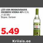 LÄTI VIIN MOSKOVSKAYA OSOBAYA VODKA 40% 0,5L