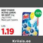 Allahindlus - BREF POWER ACTIVE LEMON WC SEEP 50g