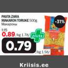 Allahindlus - PASTA ZARA MAKARON TORUKE 500g