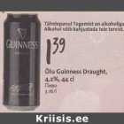 Allahindlus - Õlu Guinness Draught, 4,2%, 44cl