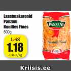 Allahindlus - Laastmakaronid
Panzani
Nouilles Fines
500g