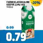 FARMI KLASSIKALINE KEEFIR 2,5%, 1 KG