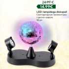 LED-lampidega diskopall

18 cm