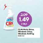 CLIN Multi-Shine,
Windows Citrus,
Windows AntiFog
500 ml