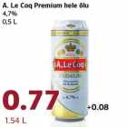 Allahindlus - A. Le Coq Premium hele õlu
4,7%
0,5 L