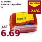 Allahindlus - Saaremaa
kuumsuitsu peekon
kg