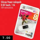 Allahindlus - Silicon Power mälupulk 8 GB Touch