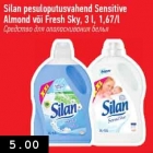 Allahindlus - Silan pesuloputusvahend Sensitive Almond või Fresh Sky, 3 l