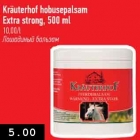 Allahindlus - Kräuterhof hobusepalsam Extra strong, 500 ml