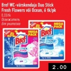 Allahindlus - Bref WC-värskendaja Duo Stick Fresh Flowers või Ocean