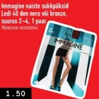 Allahindlus - Immagine naiste sukkpüksid Ledi 40 den nero või bronze, suurus 2-4