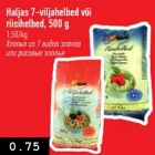 Allahindlus - Haljas 7-viljahelbed või riisihelbed, 500 g